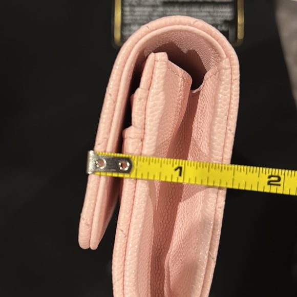 🔥RARE PRISTINE CHANEL•Caviar Quilted CRYSTAL CC Wallet. So Beautiful!!🔥💕 - Picture 12 of 12